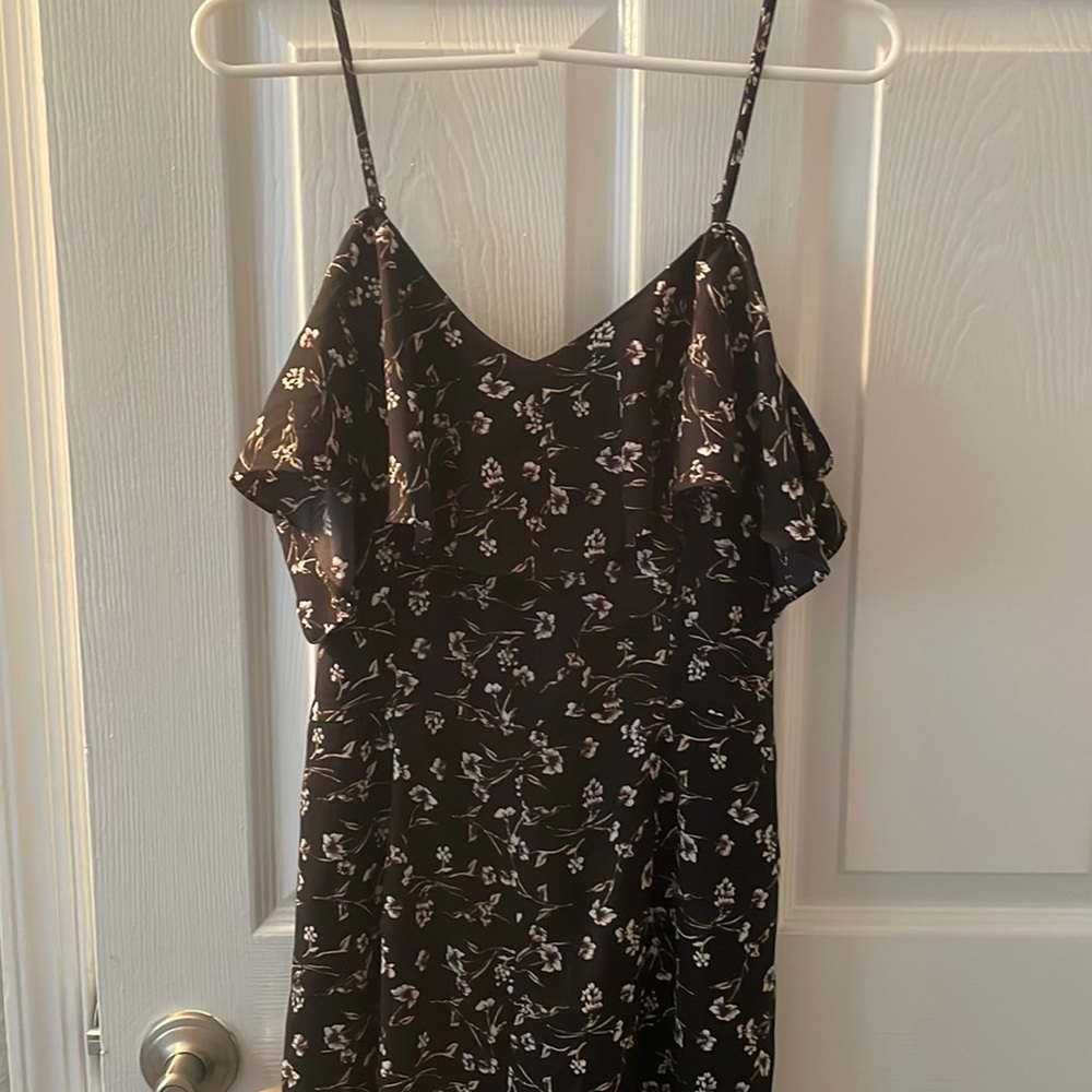 Wide leg romper